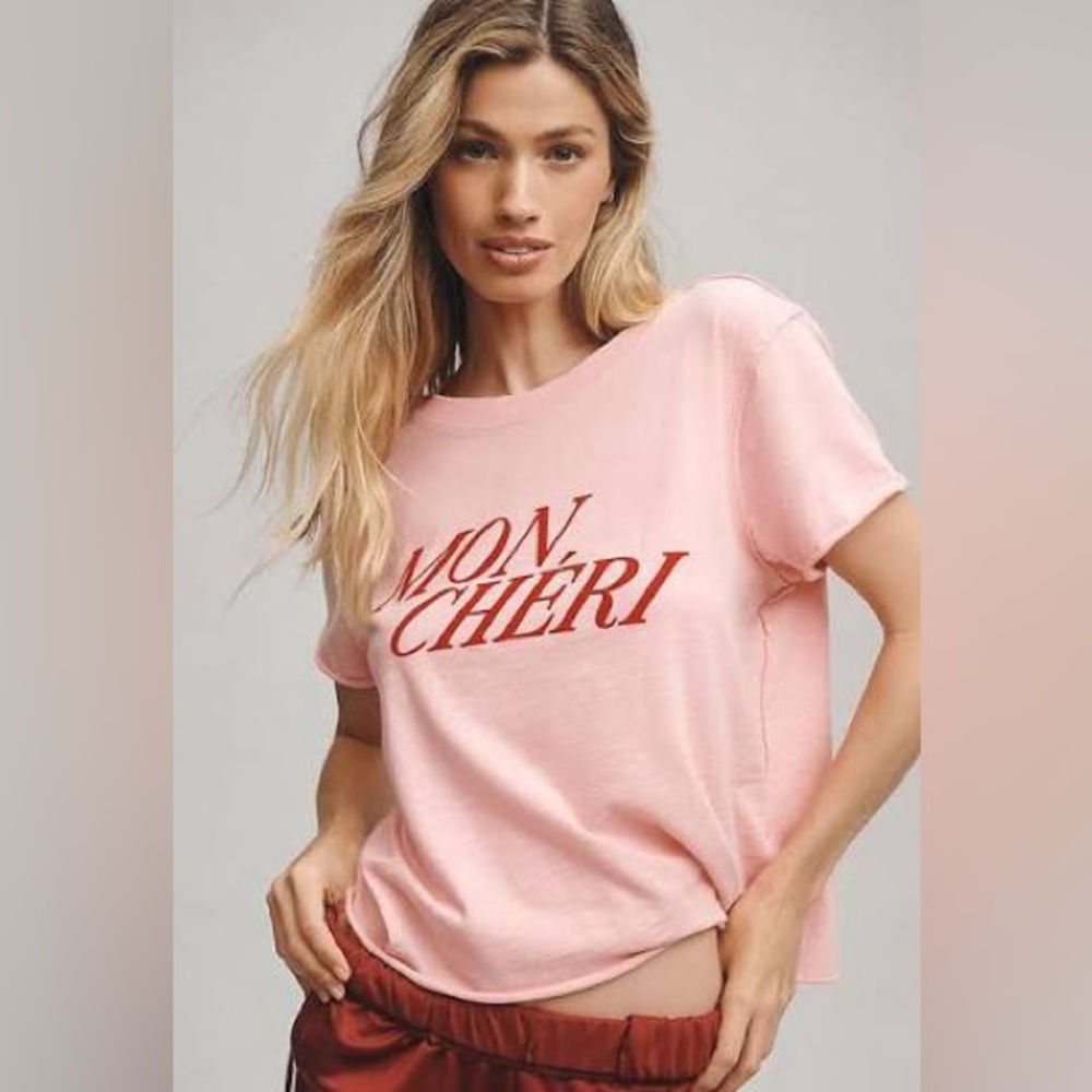 Anthropologie Maeve Mon Chéri Graphic Tee